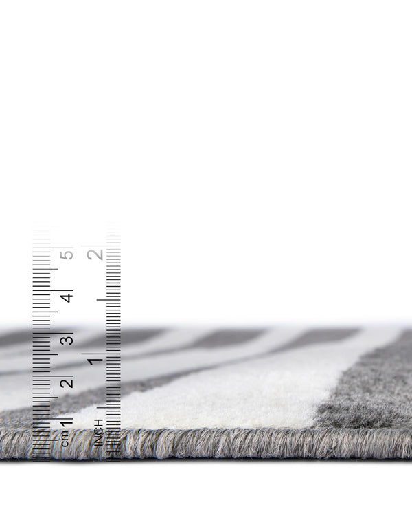 Copenhagen Edge Collection Area Rug -  Vesterbro Rectangle Gray  lifestyle 34