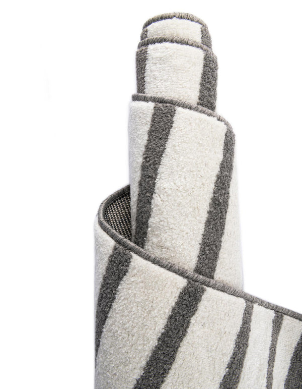 Copenhagen Edge Collection Area Rug -  Vesterbro Rectangle Gray  lifestyle 52