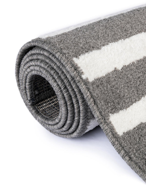 Copenhagen Edge Collection Area Rug -  Vesterbro Rectangle Gray  lifestyle 55