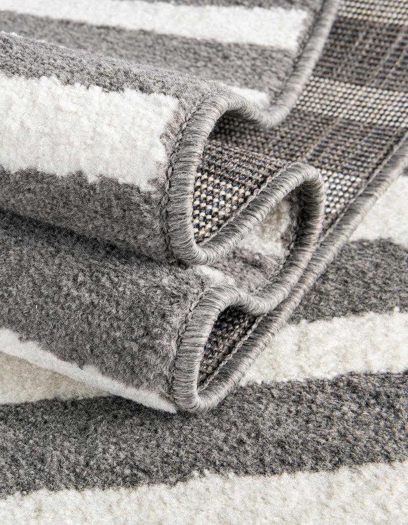 Copenhagen Edge Collection Area Rug -  Vesterbro Rectangle Gray  lifestyle 58