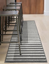 Copenhagen Edge Collection Area Rug -  Vesterbro Runner Gray  lifestyle 99