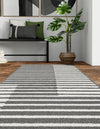 Copenhagen Edge Collection Area Rug -  Vesterbro Runner Gray  lifestyle 108