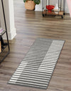 Copenhagen Edge Collection Area Rug -  Vesterbro Runner Gray  lifestyle 116