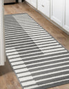 Copenhagen Edge Collection Area Rug -  Vesterbro Runner Gray  lifestyle 134