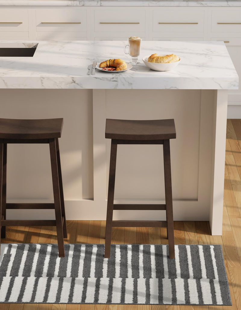 Copenhagen Edge Collection Area Rug -  Vesterbro Runner Gray  lifestyle 143