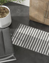 Copenhagen Edge Collection Area Rug -  Vesterbro Runner Gray  lifestyle 152