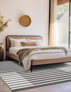 Copenhagen Edge Collection Area Rug -  Vesterbro Square Gray  lifestyle 79