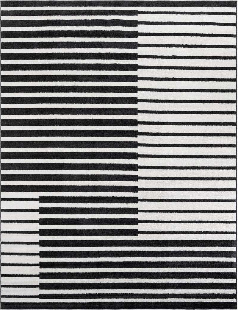 Copenhagen Edge Collection Area Rug -  Vesterbro Rectangle Black  lifestyle 3