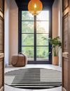 Copenhagen Edge Collection Area Rug -  Vesterbro Round Black  lifestyle 97