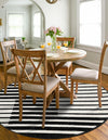 Copenhagen Edge Collection Area Rug -  Vesterbro Round Black  lifestyle 131