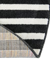 Copenhagen Edge Collection Area Rug -  Vesterbro Round Black  lifestyle 167