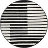 Copenhagen Edge Collection Area Rug -  Vesterbro Round Black  lifestyle 69