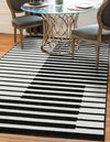 Copenhagen Edge Collection Area Rug -  Vesterbro Rectangle Black  lifestyle 6