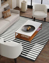 Copenhagen Edge Collection Area Rug -  Vesterbro Rectangle Black  lifestyle 12