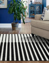 Copenhagen Edge Collection Area Rug -  Vesterbro Rectangle Black  lifestyle 15