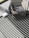 Copenhagen Edge Collection Area Rug -  Vesterbro Rectangle Black  lifestyle 18