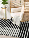 Copenhagen Edge Collection Area Rug -  Vesterbro Rectangle Black  lifestyle 24