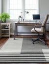 Copenhagen Edge Collection Area Rug -  Vesterbro Rectangle Black  lifestyle 27