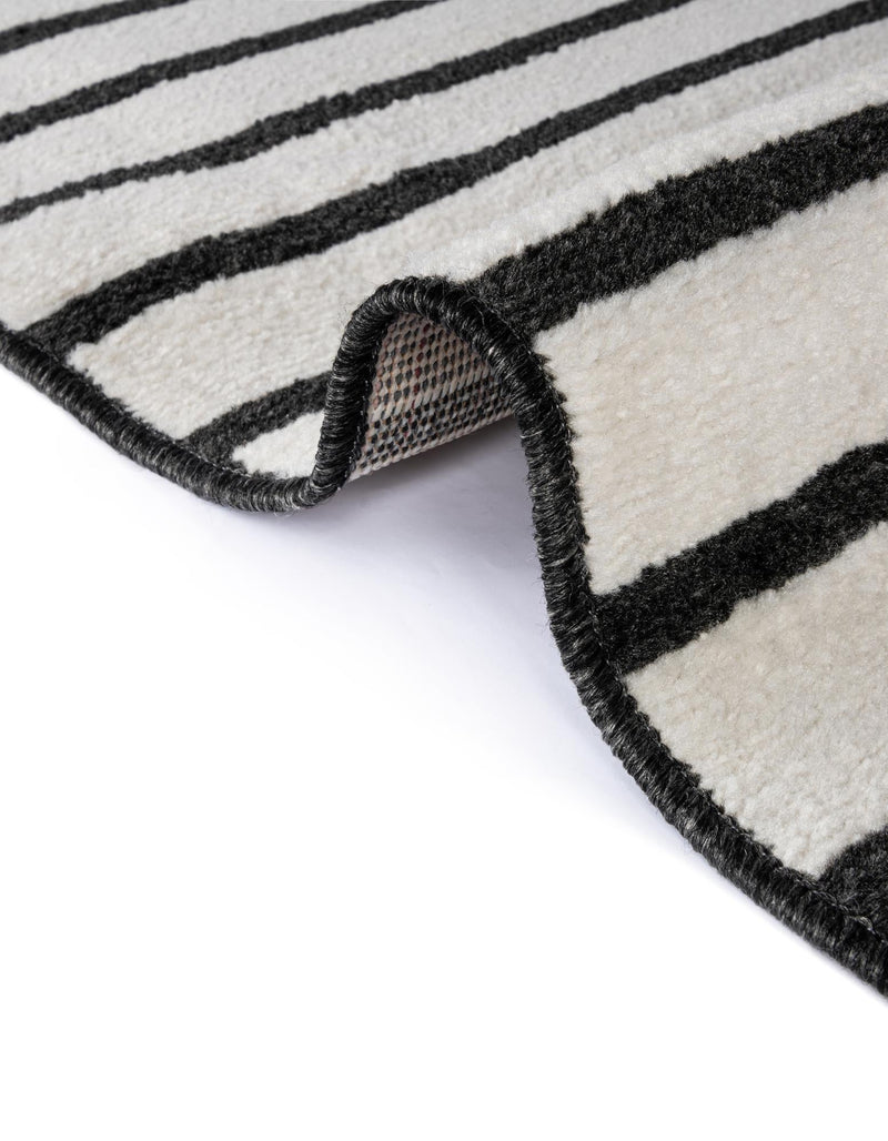 Copenhagen Edge Collection Area Rug -  Vesterbro Rectangle Black  lifestyle 51