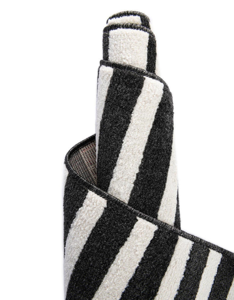 Copenhagen Edge Collection Area Rug -  Vesterbro Rectangle Black  lifestyle 54
