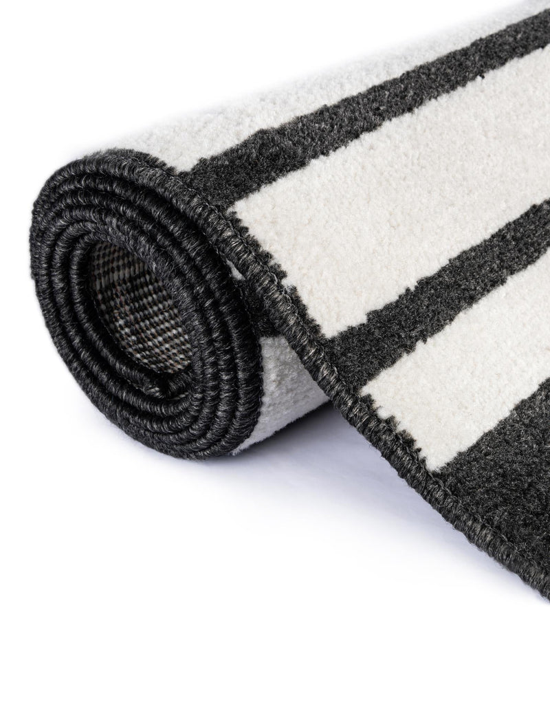 Copenhagen Edge Collection Area Rug -  Vesterbro Rectangle Black  lifestyle 57