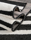 Copenhagen Edge Collection Area Rug -  Vesterbro Rectangle Black  lifestyle 60