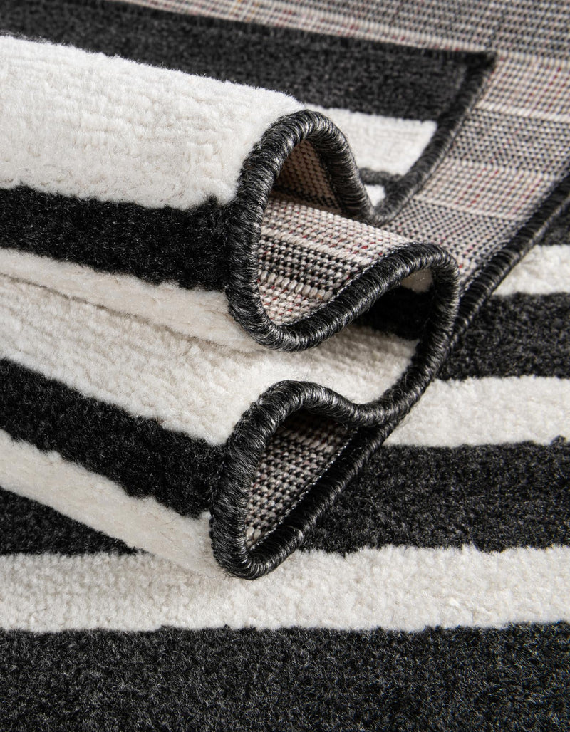 Copenhagen Edge Collection Area Rug -  Vesterbro Rectangle Black  lifestyle 60