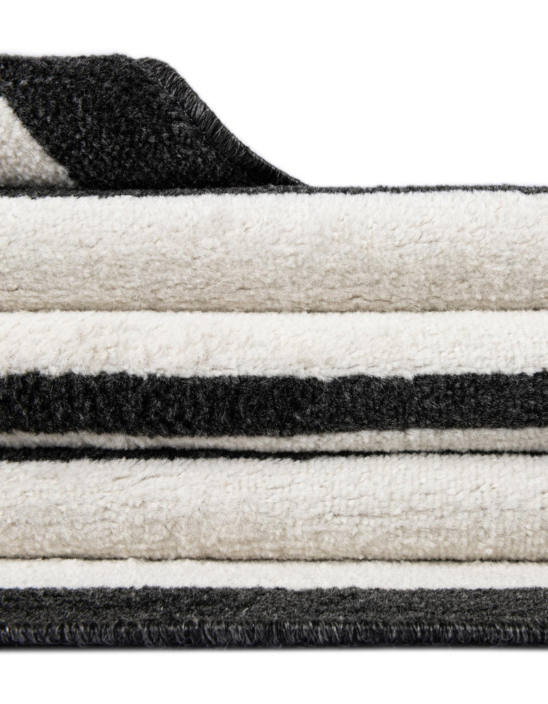 Copenhagen Edge Collection Area Rug -  Vesterbro Rectangle Black  lifestyle 63