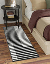 Copenhagen Edge Collection Area Rug -  Vesterbro Runner Black  lifestyle 77