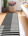 Copenhagen Edge Collection Area Rug -  Vesterbro Runner Black  lifestyle 104