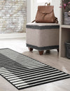 Copenhagen Edge Collection Area Rug -  Vesterbro Runner Black  lifestyle 111