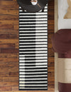 Copenhagen Edge Collection Area Rug -  Vesterbro Runner Black  lifestyle 209
