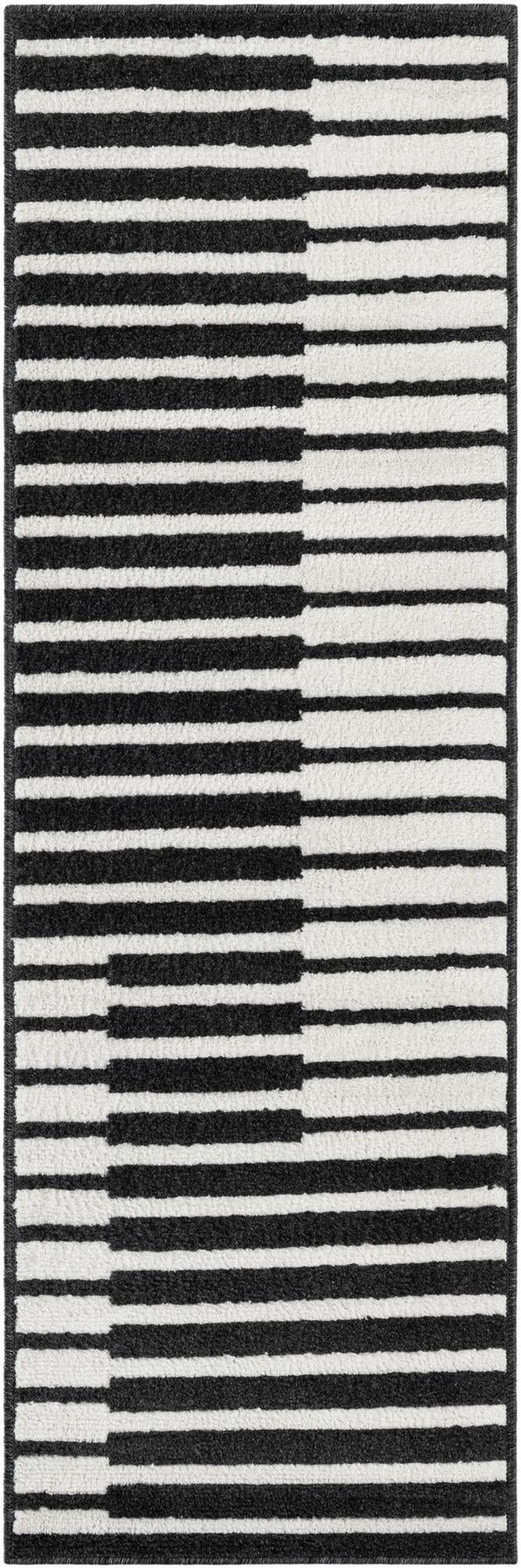 Copenhagen Edge Collection Area Rug -  Vesterbro Runner Black  lifestyle 70