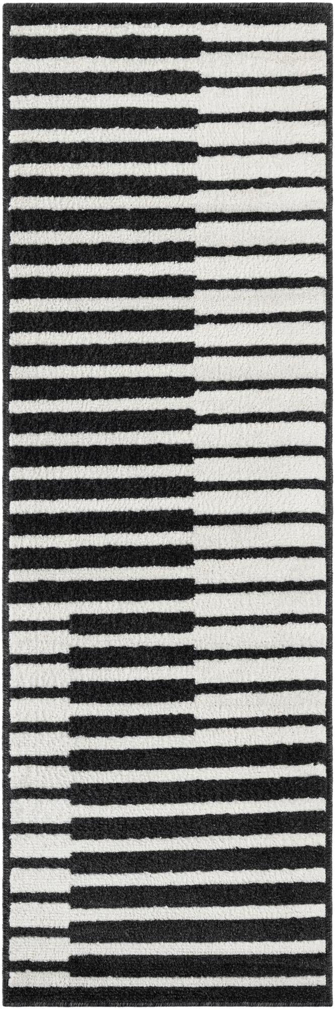 Copenhagen Edge Collection Area Rug -  Vesterbro Runner Black  lifestyle 70