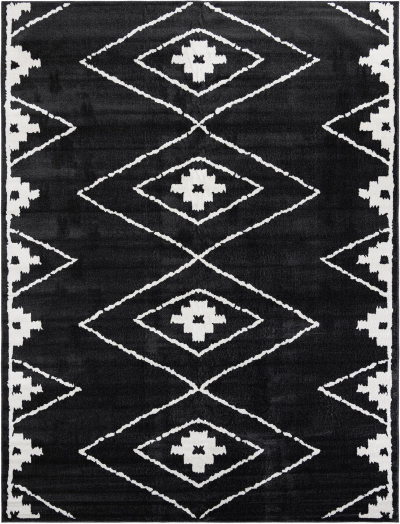 Copenhagen Edge Collection Area Rug -  Frederiksberg Rectangle Black  lifestyle 3