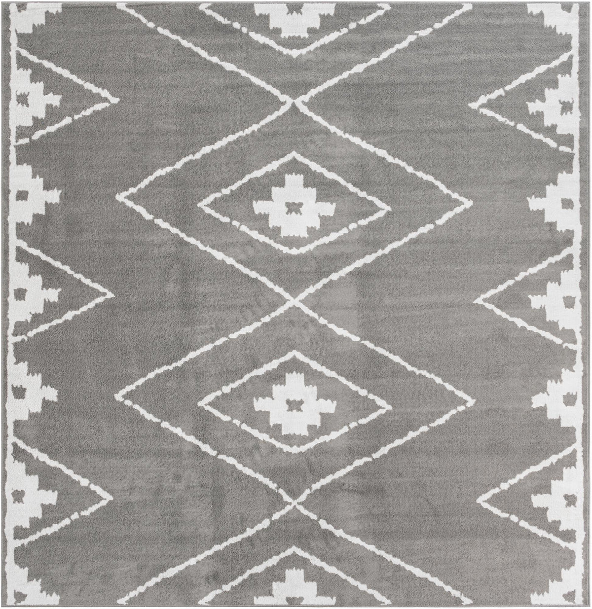 Copenhagen Edge Collection Area Rug -  Frederiksberg Square Gray  lifestyle 44