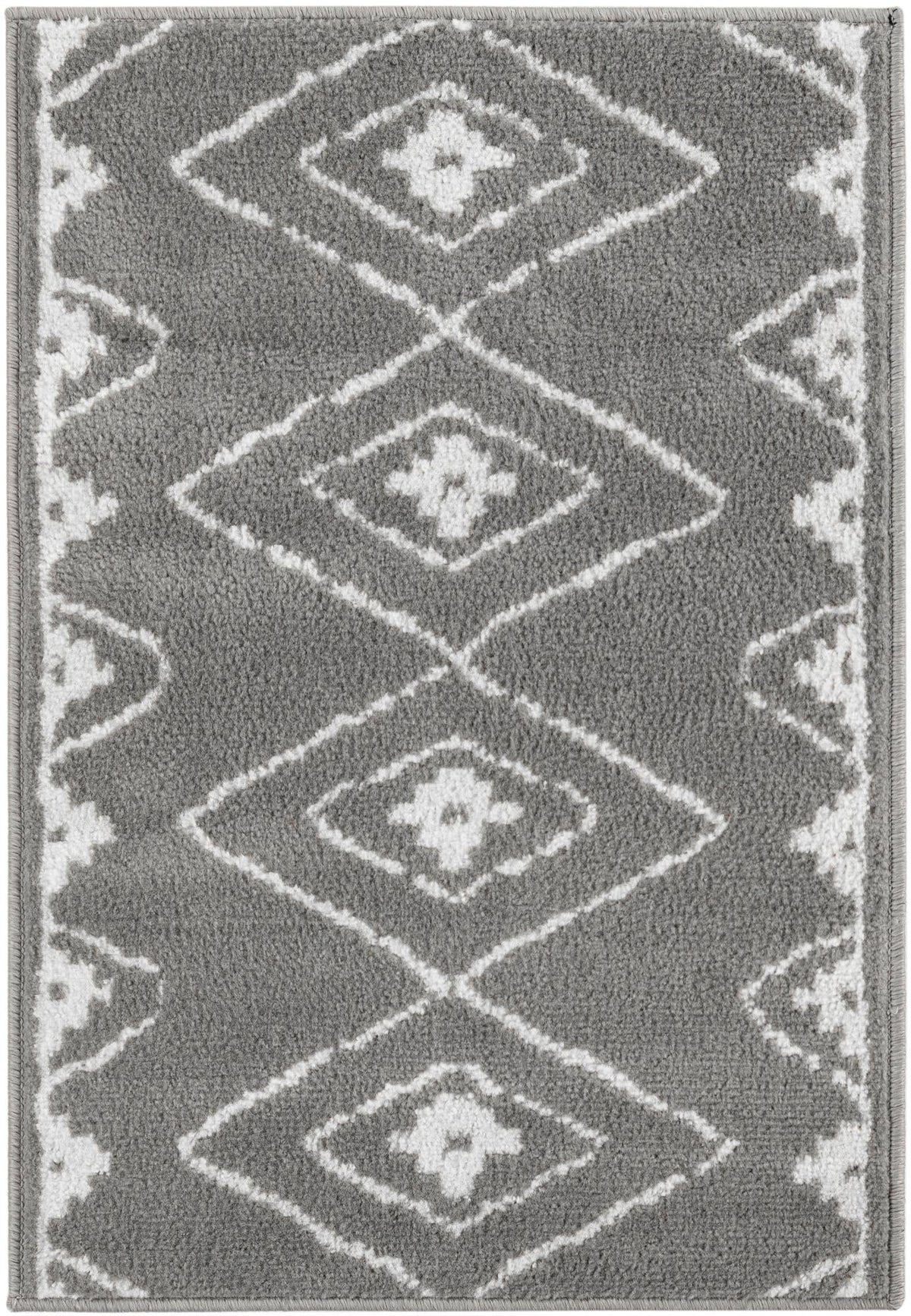 Copenhagen Edge Collection Area Rug -  Frederiksberg Rectangle Gray Main