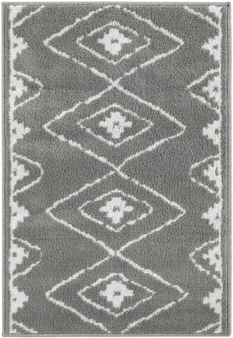 Copenhagen Edge Collection Area Rug -  Frederiksberg Rectangle Gray Main