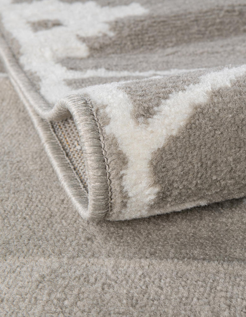 Copenhagen Edge Collection Area Rug -  Frederiksberg Rectangle Gray  lifestyle 24