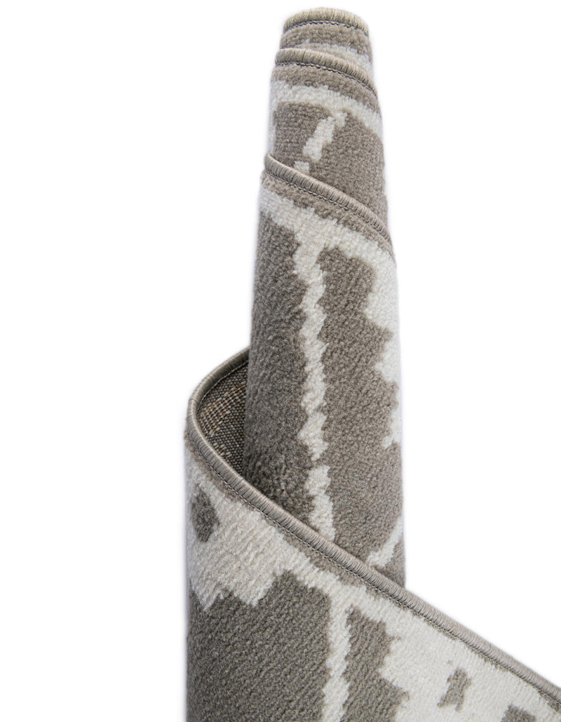 Copenhagen Edge Collection Area Rug -  Frederiksberg Rectangle Gray  lifestyle 34