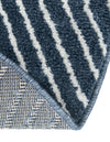 Copenhagen Edge Collection Area Rug -  Osterbro Round Blue  lifestyle 198