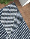 Copenhagen Edge Collection Area Rug -  Osterbro Rectangle Blue  lifestyle 7
