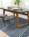 Copenhagen Edge Collection Area Rug -  Osterbro Rectangle Blue  lifestyle 15