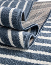 Copenhagen Edge Collection Area Rug -  Osterbro Rectangle Blue  lifestyle 39