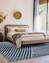 Copenhagen Edge Collection Area Rug -  Osterbro Square Blue  lifestyle 57