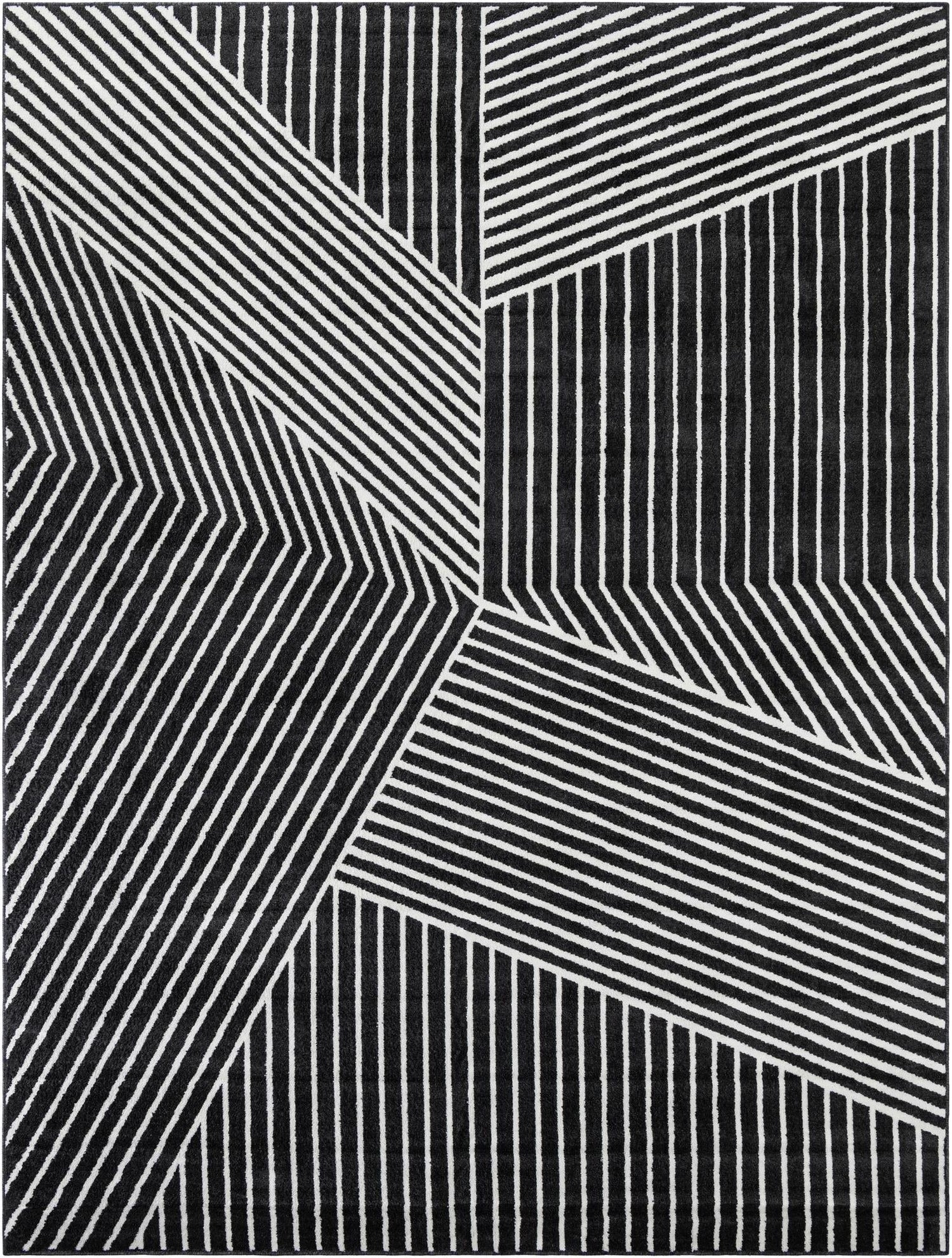Copenhagen Edge Collection Area Rug -  Osterbro Rectangle Black  lifestyle 3