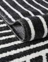 Copenhagen Edge Collection Area Rug -  Osterbro Round Black  lifestyle 117