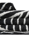 Copenhagen Edge Collection Area Rug -  Osterbro Round Black  lifestyle 165