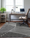 Copenhagen Edge Collection Area Rug -  Osterbro Rectangle Black  lifestyle 33