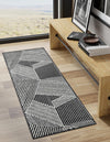 Copenhagen Edge Collection Area Rug -  Osterbro Runner Black  lifestyle 77